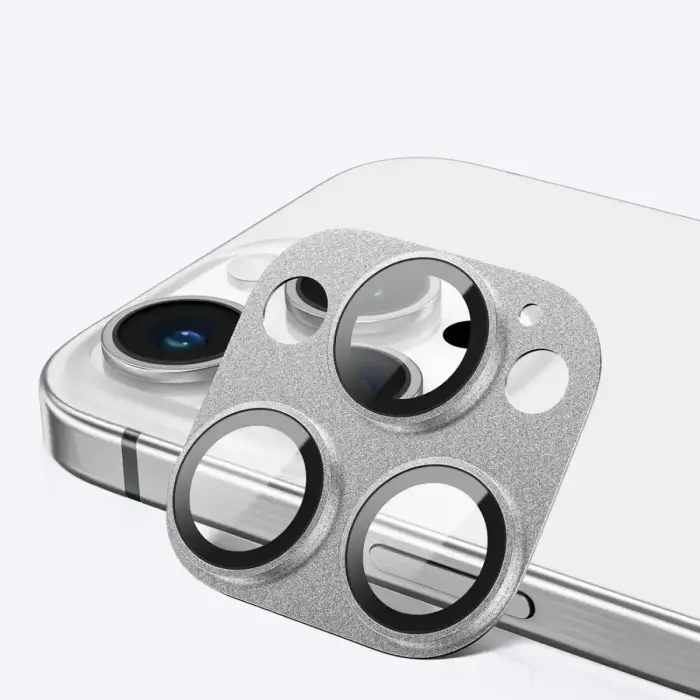 AmazingThing Aviation-Grade Alloy Tempered Glass Lens for iPhone 16 Pro | 16 Pro Max Camera Lens - Gray Foto 8