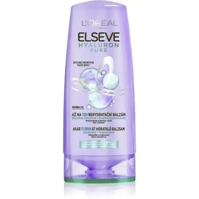 L’oréal Paris Elseve Hyaluron Pure Hair Balm for Oily Scalp and Dry Ends 200 Ml Фото num