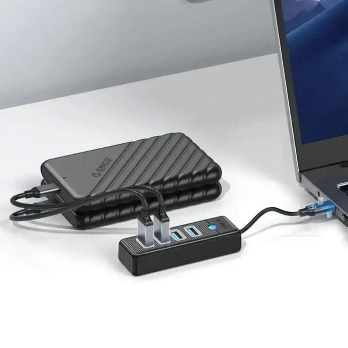 Orico PWC2U-C3 USB-C Hub | 2x USB-A 3.0 + 1x USB-C 3.0 - Black Фото num