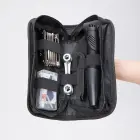 Wozinsky WMZ-01N tool kit, 16-in-1 bicycle multitool, pump, wrenches, inner tube kit - black Фото num