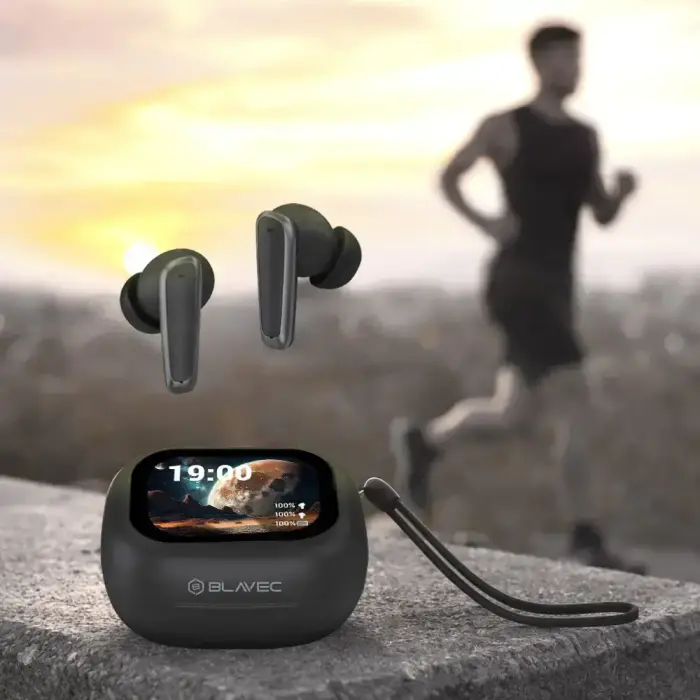 Blavec Bluetooth TWS Earphones BW-07 Live with LCD display (BW07L-B) black Foto 6