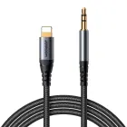 Joyroom stereo audio cable AUX 3.5 mm mini jack - Lightning for iPhone iPad 1.2 m black (SY-A06) Photo