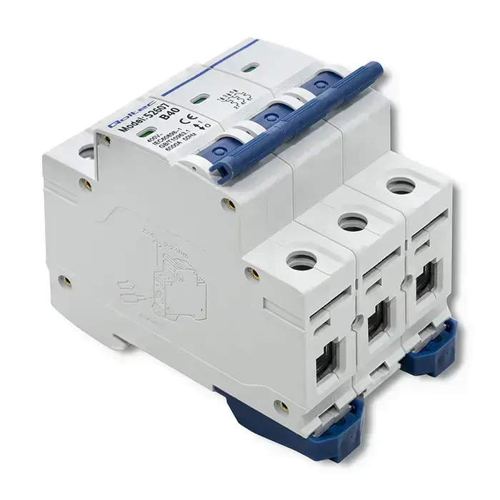 Qoltec Overcurrent Circuit Breaker B40| Fuse | AC | 40A | 3P Фото num