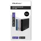 Qoltec Aluminium Enclosure | SSD HDD 2.5'' drive | SATA | USB 3.0 | Super speed 5Gb/s | 2TB | Black Фото num