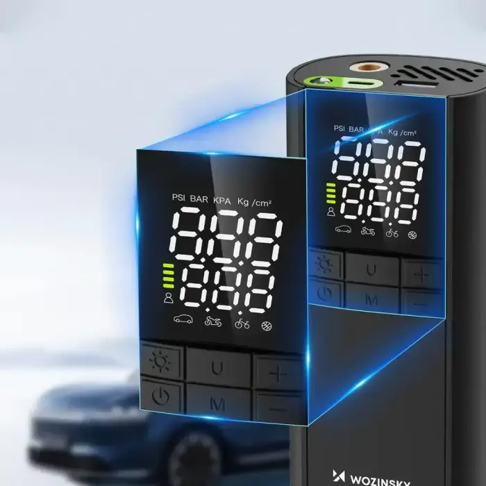 Wozinsky WPEP-8000 compressor, electric pump, 8000mAh power bank, flashlight - black Foto 14