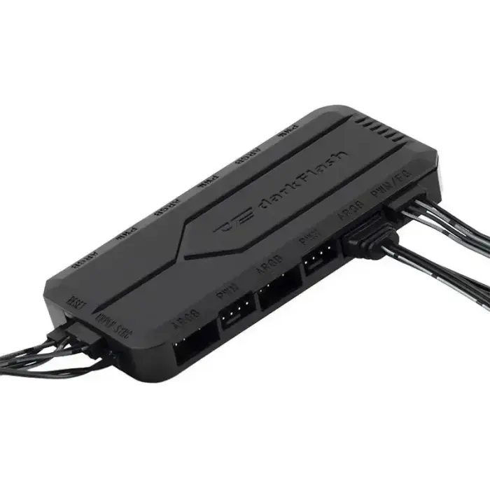 Fan control box for computer Darkflash RC2 RGB PWM + remote controller (black) Photo