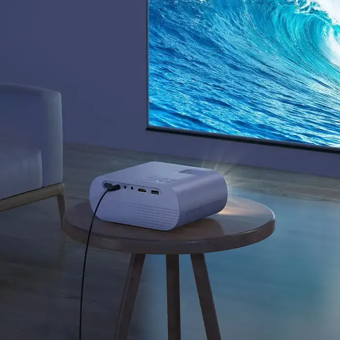 Projector HD Ready Hoco Wi-Fi Bluetooth 720P DT1 white Фото num