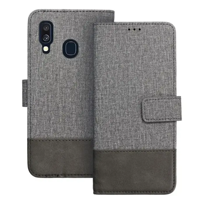 Flip case for Samsung A40 Gomma Book gray Foto 1