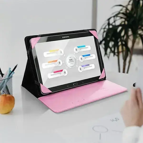 Etui Blun uniwersalne na tablet 7" UNT różowy|pink Foto 9