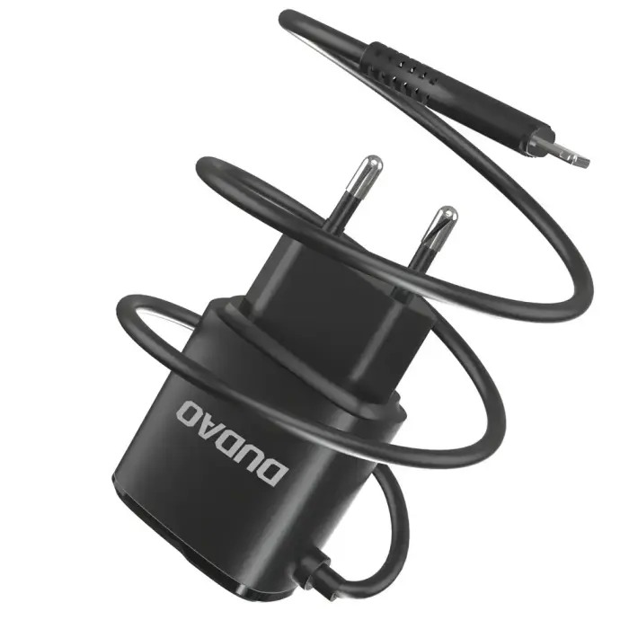 Dudao A2ProL tīkla lādētājs | 12W | USB-A, Lightning | Lightning vads komplektā | melns Foto 2