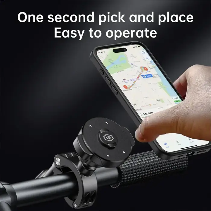 Blavec Uchwyt Rowerowy BV-03 Velo Quick Lock Magsafe to handlebar (BV03-QLMHB) black Photo
