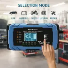Qoltec Intelligent microprocessor charger 12V 15A | Rectifier with repair function | AGM GEL LiFePO4 | 9-stage charging  Photo