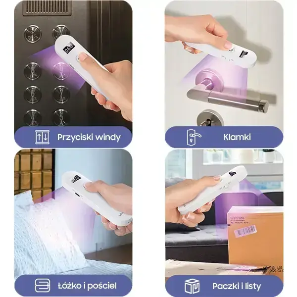 USAMS Mini UV-C Disinfecting Lamp Handheld Sterilizer white ZB159XDD01 (US-ZB159) Фото num