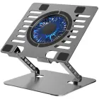 Cooling stand regulated for laptop ART P12 1 x USB A LED aluminium Foto 1