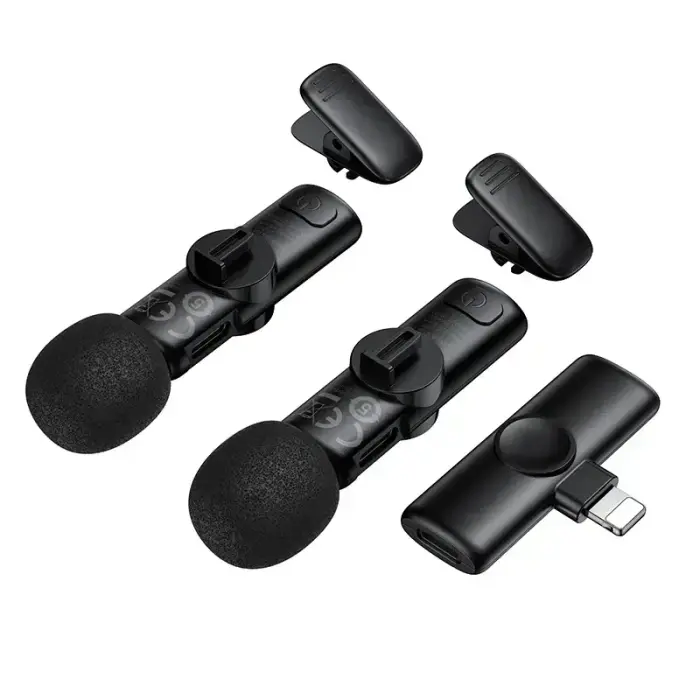 Borofone Lavalier wireless microphone BFK16A Winner Lightning black - 2 pieces Photo