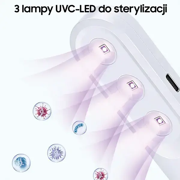 USAMS Mini UV-C Disinfecting Lamp Handheld Sterilizer white ZB159XDD01 (US-ZB159) Фото num