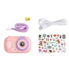 Digital kids camera with selfie function Hoco 1MP 2,0" HD Ready DV205 pink Фото num