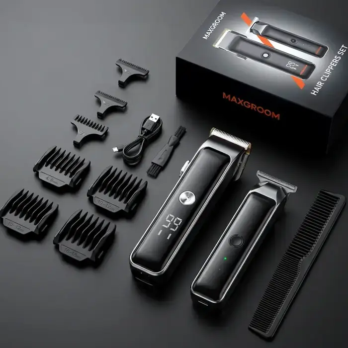 MAXGROOM M608 Hair Clipper with Trimmer - Black Photo