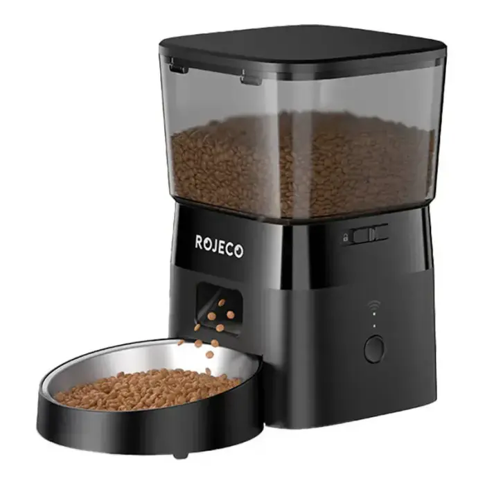 Rojeco 2L Automatic Pet Feeder WiFi Version (Black) Photo