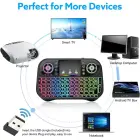 Fusion Rainbow compact wireless keyboard with touchpad and colorful backlit for Android | iOS | TV | PC  Photo