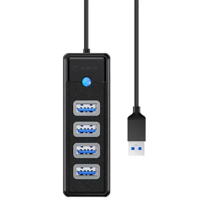 Orico Hub USB to 4x USB 3.0, 5 Gbps, 0.15m (Black) Фото num