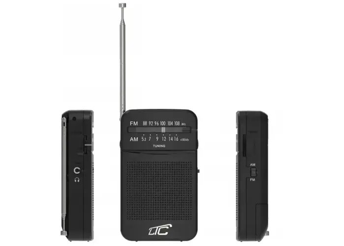 LTC portable pocket radio LEGA, AM/FM, mini jack, black Foto 2