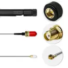Qoltec Wi-Fi antenna 2.4/2.5 GHz | 5.1/5.8 GHz | 5dBi | omnidirectional | Indoor Фото num