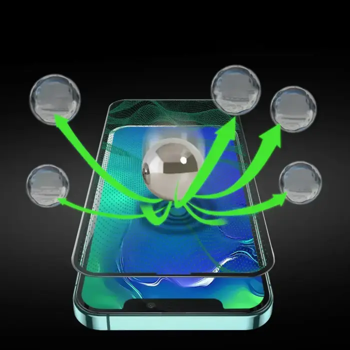 Bestsuit 6in1 set for iPhone 13 mini case | tempered glass flexi | back housing protector film | camera lens tempered glass | cloths | aplicator (D30 Buffer) Foto 9