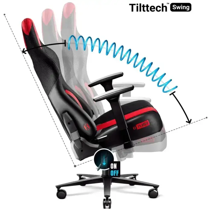Gaming chair Diablo Chairs X-Player 2.0 Normal Size crimson-anthracite Foto 8