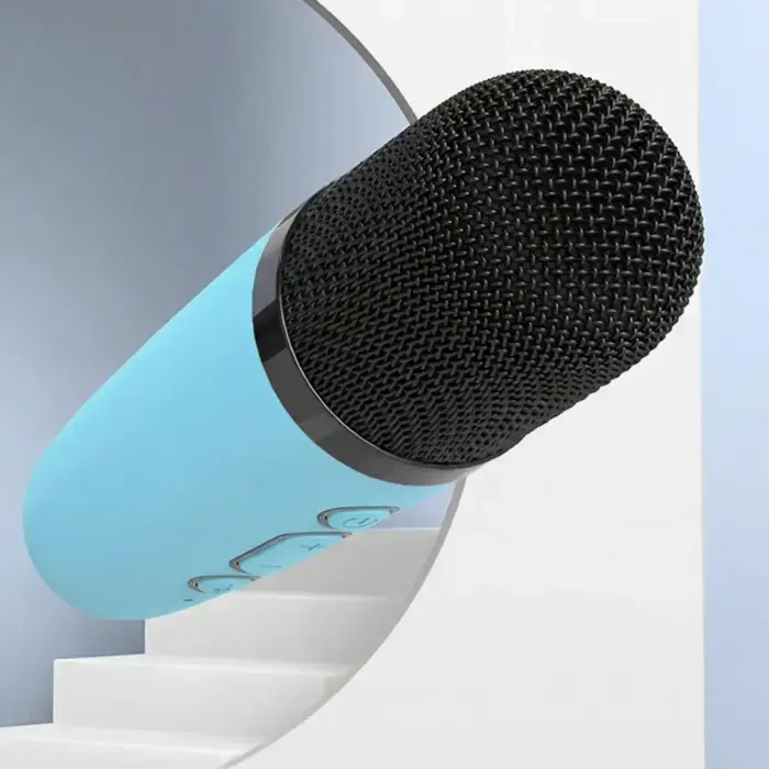 Blavec Portable Bluetooth Speaker WS-07 Karaoke Party - 5W with 2 microphones (WS07-2MBL) blue Фото num