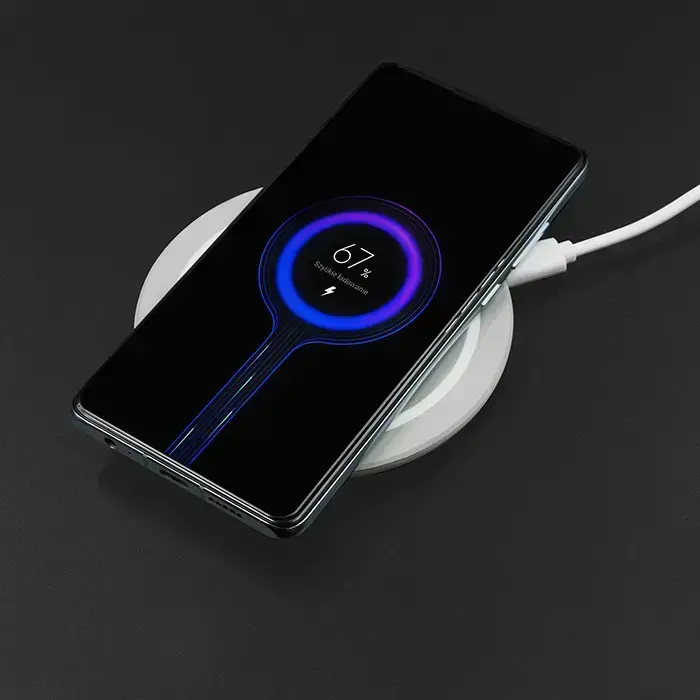 Qoltec Induction Wireless Charger RING | Qualcomm QuickCharge 3.0 | 10W | grey Photo