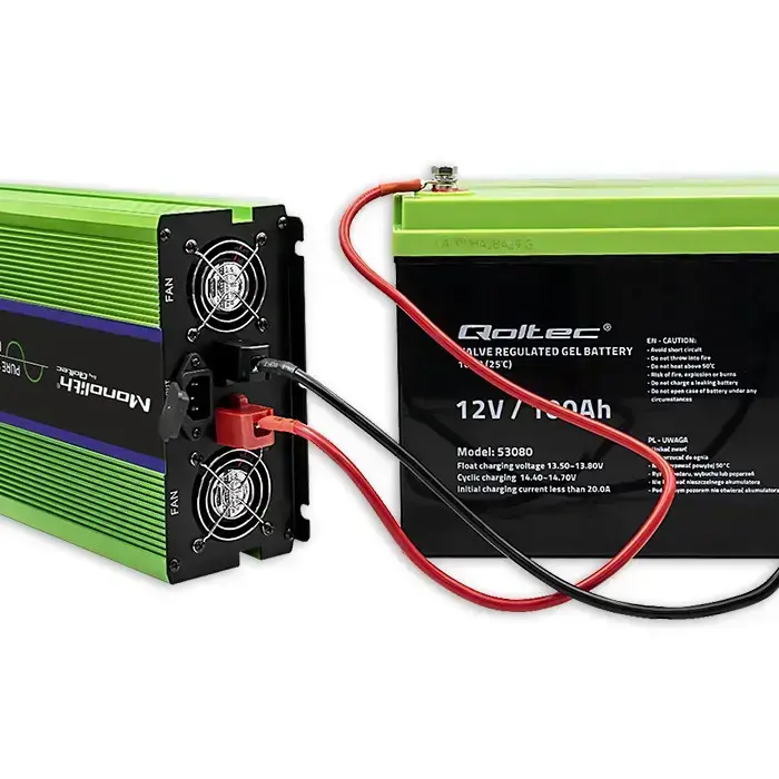 Qoltec Pure Sine Wave Inverter Monolith | battery charger | UPS | 2000W | 4000W | 12V to 230V | LCD Foto 15