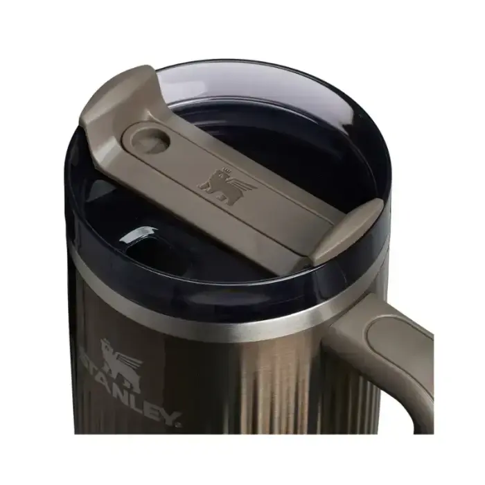 Termokrūze ar salmiņu The Quencher H2.0 Fluted Tumbler 1.18L spīdīgi tumši pelēka Foto 2