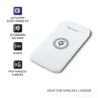 Qoltec Induction Wireless Charger | Qualcomm QuickCharge 3.0 | 10W | white Photo