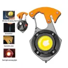 Mini flashlight LED keychain W5143 Type C with 2 screwdriver bits orange Foto 2