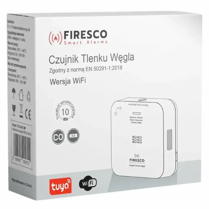 Firesco FCO-850 WF Wi-Fi Carbon Monoxide Detector Tuya Smart Life Фото num