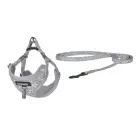 Dogness walking set leash+harness for dog (light gray) Photo