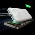 Joyroom JR-PBF12 внешний аккумулятор (powerbank) | 10000 mAh | 12W | USB-A, USB-C | белый Фото num