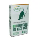 Пакеты для собачьих экскрементов компостируемые BioBag Dog в коробке (50 шт. в коробке) 20 мкр. 20x32 см, черные Фото num