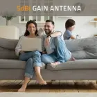 Qoltec Wi-Fi antenna 2.4/2.5 GHz | 5.1/5.8 GHz | 5dBi | omnidirectional | Indoor Фото num