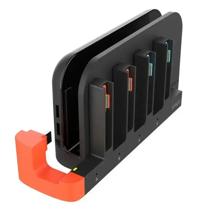 iPega SW2185 Charger Dock for JoyCon Controllers Nintendo Switch 2 Black (Damaged Package) Foto 2