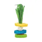 Игрушки для маленьких животных : Кольца Trixie Luffa с ротанговым мячом и деревянной пластиной, ø 6×20 см Фото num