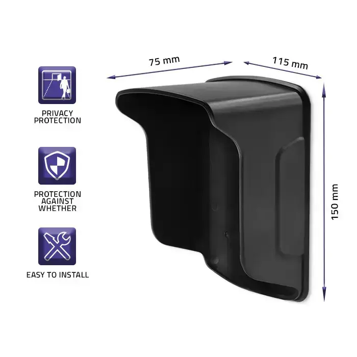 Qoltec Outdoor roof | Black Photo