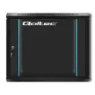 Qoltec RACK Cabinet 19" | 9U | 600 x 500 x 600 | Tempered doors | Hanging | Steel case | Lock | Black Foto 6