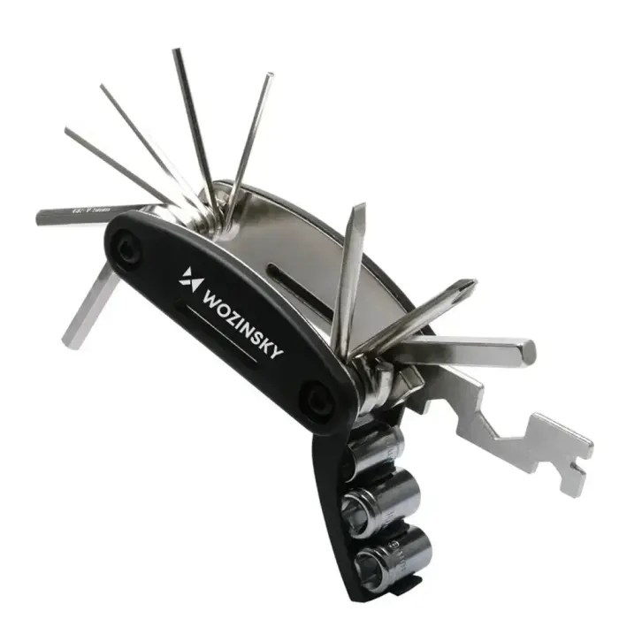 Wozinsky WWZ-01N 16-in-1 Multifunctional Bicycle Repair Tool Set - Black Фото num