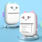 Mini bluetooth thermal printer for photos, notes white-blue Foto 3