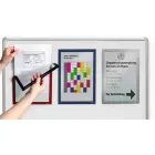 Pašlīpoša kabata DURABLE DURAFRAME® MAGNETIC ar rāmi pelēkā krāsā, A4 formāts, 5 gab./iepak. Фото num