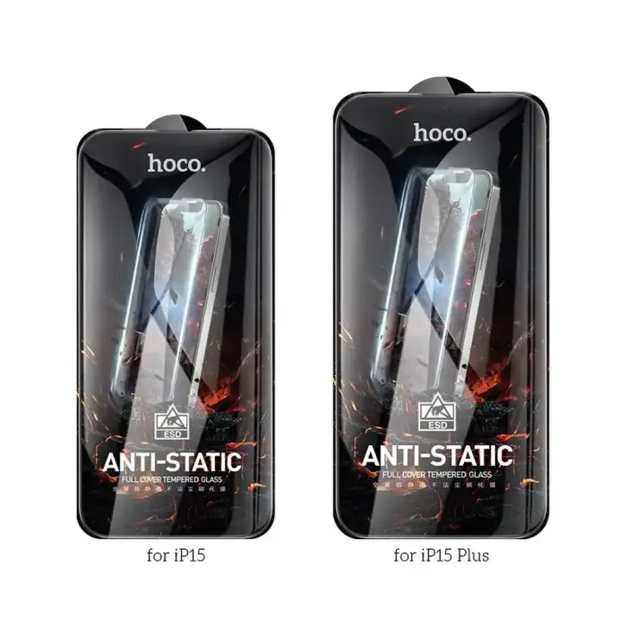 Tempered glass to iPhone 15 PLUS / 16 PLUS Hoco HD Anti-static 25 pcs G10 Foto 2