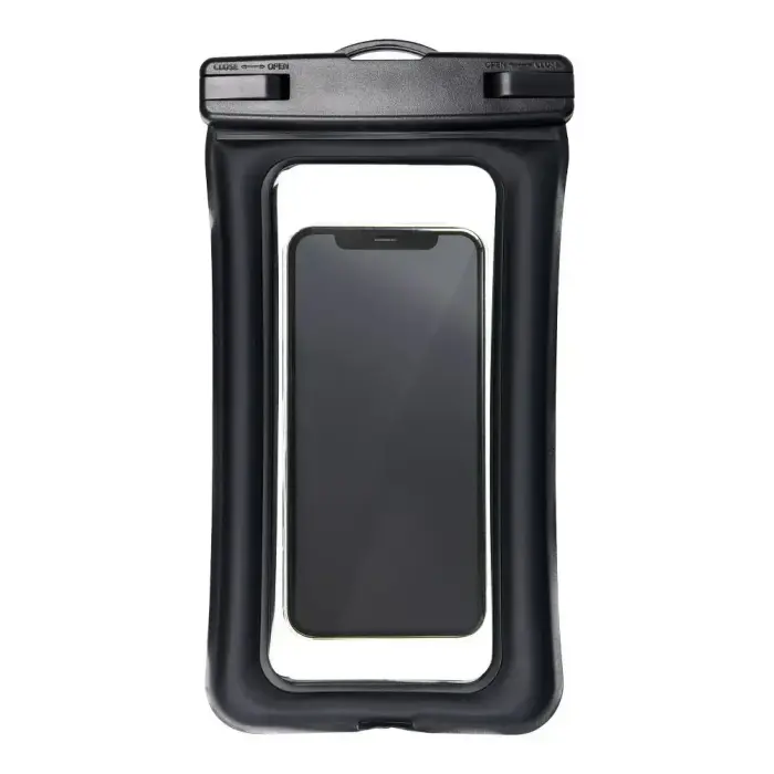 Waterproof bag for mobile phone with plastic closing AIRBAG black Foto 2