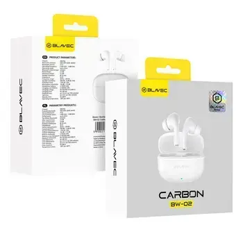 Blavec Bluetooth TWS Earphones BW-02 Carbon (BW02-W) white Foto 8